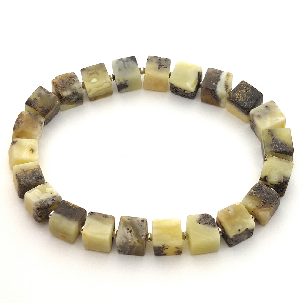 Браслет "Куб" янтарь